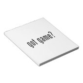 Bloc-note tu as du jeu ? (Incliné)
