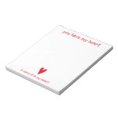 Bloc-note Tu as mon coeur | Poème de E.E. Cummings (Tourné)