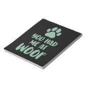Bloc-note Tu M'As Eu À Woof Woof (Tourné)