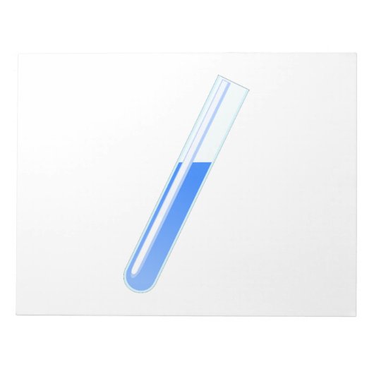 Bloc-note Tube d'essai de la chimie (Devant)