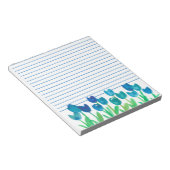 Bloc-note Tulip Jardin bleu Aquarelle Fleurs Liner (Incliné)