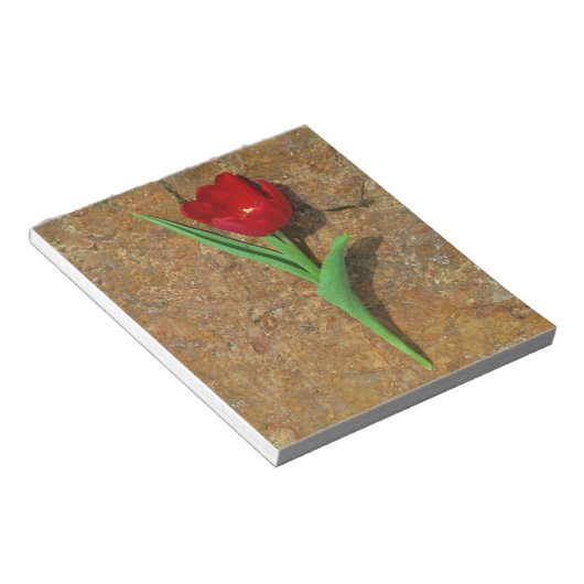 Bloc-note Tulipe jaune et rouge (Incliné)