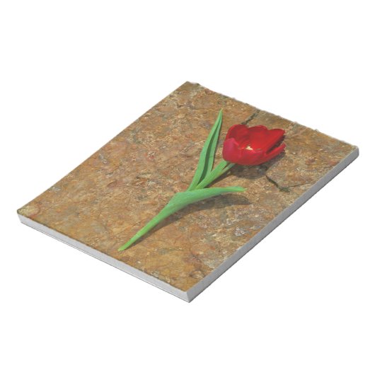 Bloc-note Tulipe jaune et rouge (Tourné)