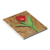 Bloc-note Tulipe jaune et rouge (Incliné)