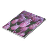 Bloc-note Tulipes à ressort pourpre (Tourné)