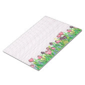 Bloc-note Tulipes Aquarelle rose violet (Incliné)