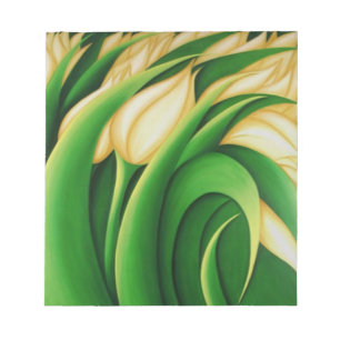 Bloc-note Tulipes jaunes lumineuses stylisées
