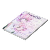 Bloc-note Tulipes violettes personnalisées (Tourné)