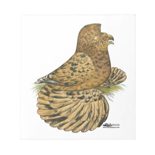 Bloc-note Tumpeter Pigeon Almond (Devant)