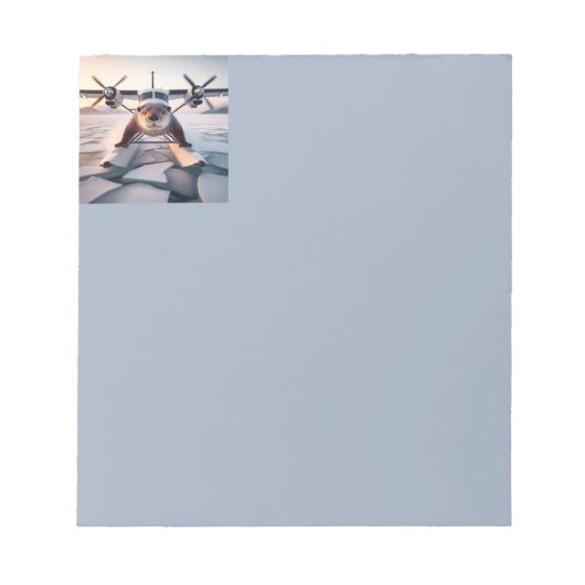 Bloc-note Turbo Prop Twin Engine Flotter Plane Bush Canada (Devant)