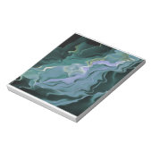 Bloc-note Turbulence bleue Acrylique pour l'art Abstrait (Tourné)