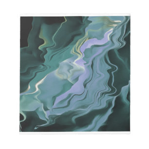 Bloc-note Turbulence bleue Acrylique pour l'art Abstrait