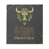 Bloc-note Türelem | Motiváció | Marché Bull (Devant)