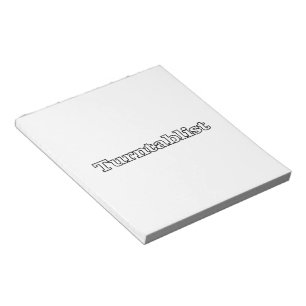Bloc-note Turntablist