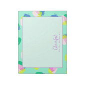 Bloc-note Turquoise aux fraises (Tourné)