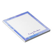 Bloc-note Turquoise et violet Abstrait (Incliné)