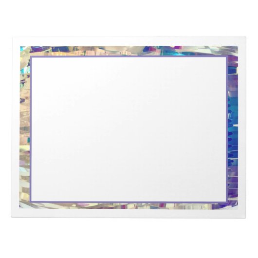 Bloc-note Turquoise futuriste (Devant)