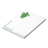 Bloc-note TURTLE Mer Vert - Conservation - (Tourné)