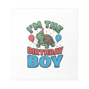 Bloc-note Turtle pour garçon d'anniversaire Design de chemis