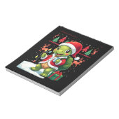 Bloc-note Turtle Xmas Lights Ugly Santa Turtle Christmas Tan (Tourné)