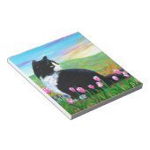 Bloc-note Tuxedo Cat Tulips Créationarts (Incliné)