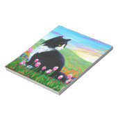 Bloc-note Tuxedo Cat Tulips Créationarts (Tourné)