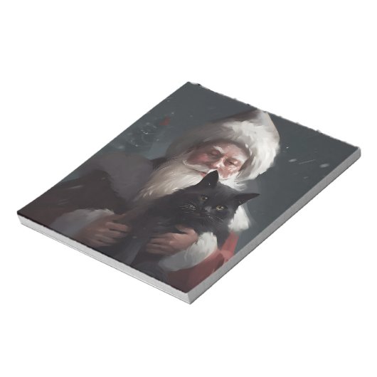 Bloc-note Tuxedo Chat avec Noël Festif du Père Noël (Tourné)