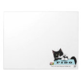 Bloc-note Tuxedo Kitten Chien's Bowl (Devant)
