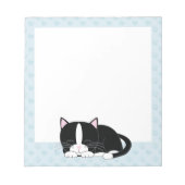 Bloc-note Tuxedo Sleepy Chat {blue} (Devant)