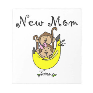 Bloc-note Twin Boy et GIrl Nouveau cadeau maman
