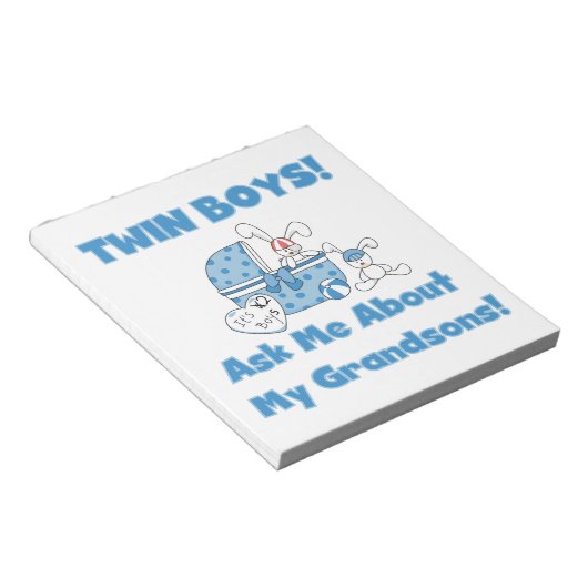 Bloc-note Twin Boys Grandsons Cadfts (Incliné)