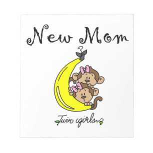 Bloc-note Twin Girls Nouveau cadeau maman