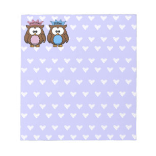 Bloc-note twin owl princess