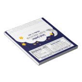 Bloc-note Twinkle Twinkle Star Baby shower Candy Wrapper (Incliné)