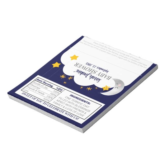 Bloc-note Twinkle Twinkle Star Baby shower Candy Wrapper (Tourné)