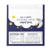 Bloc-note Twinkle Twinkle Star Baby shower Candy Wrapper (Devant)