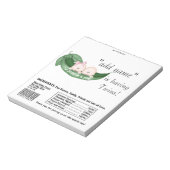 Bloc-note Twins Baby shower Candy Bar Wrappers Party Favoris (Tourné)