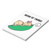 Bloc-note Twins Maman - Pois dans les cadeaux de pod (Tourné)