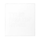 Bloc-note Tyler Freakin' Hynes (Devant)