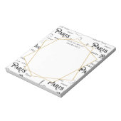 Bloc-note Typographie Calligraphie Paris France Tour Eiffel (Tourné)