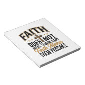 Bloc-note Typographie chrétienne Faith Makes Them Possible D (Incliné)