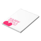 Bloc-note typographie Heureuse Sainte-Valentin Cute (Tourné)