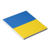 Bloc-note Ukraine bleue et jaune (Incliné)