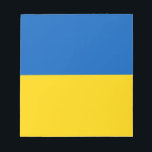 Bloc-note Ukraine bleue et jaune<br><div class="desc">Bloc-notes ukrainien bleu et jaune.</div>
