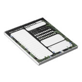 Bloc-note Ultimate Wellness Planner – Dark Floral Notepad (Incliné)