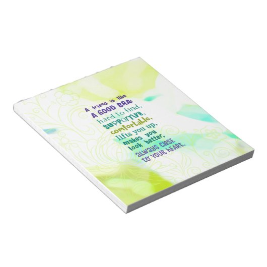 Bloc-note Un ami est comme un bon bar (Incliné)