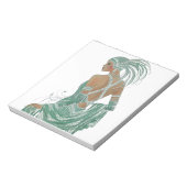 Bloc-note Un aperçu de l'élégance : Green Backless Dress Des (Tourné)