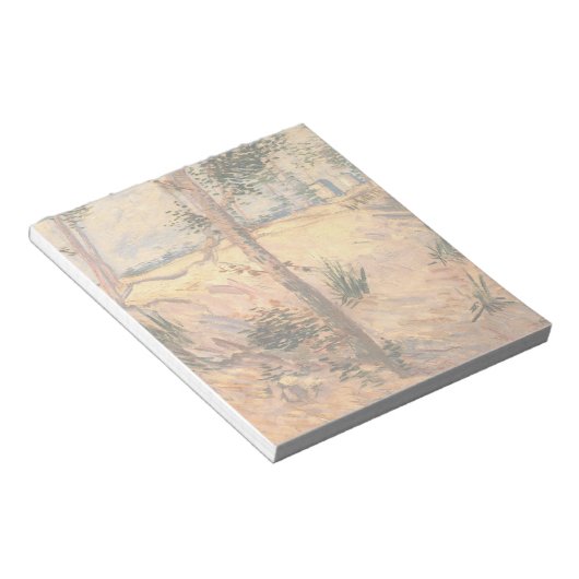 Bloc-note Un arbre dans un champ pendant la journée ensoleil (Incliné)