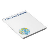 Bloc-note Un astronaute amusant dans l'espace et la bande de (Incliné)