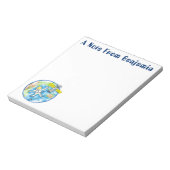 Bloc-note Un astronaute amusant dans l'espace et la bande de (Tourné)